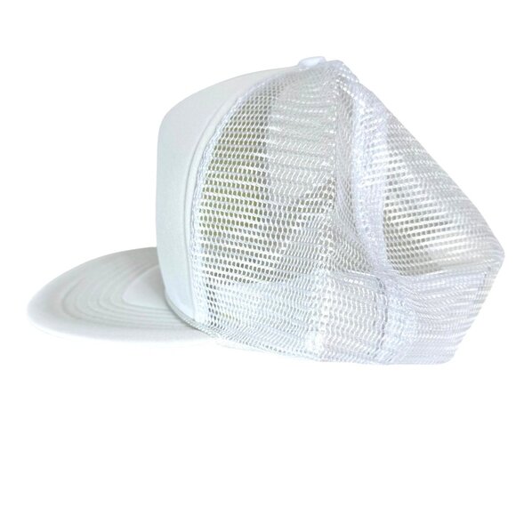 Lady Luck Casino Trucker Hat Downtown Las Vegas Vintage 1990s White Mesh Cap - Picture 3 of 8